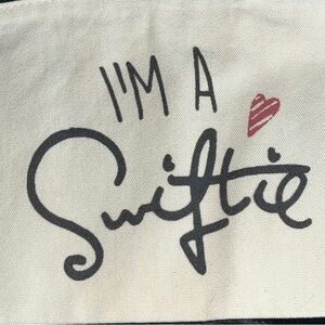 Swifty Fan Canvas Makeup Bag Zipper Pouch, Canvas Travel Bag w/Makeup